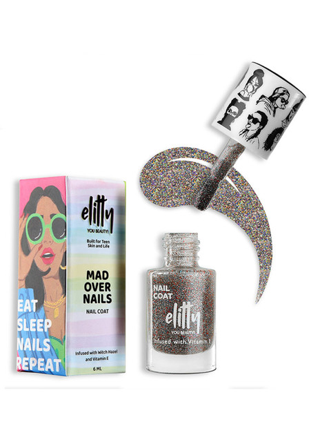 Elitty Mad Over Nails 12 Toxin Free Shimmer Nail Polish with Witch Hazel 6ml - It's a Vibe