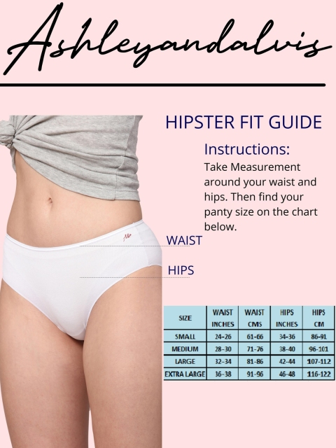 AshleyandAlvis Women Pack of 1 Solid Anti-Bacterial Bamboo MicroModal Hipster AA-HP-SW - Image 7