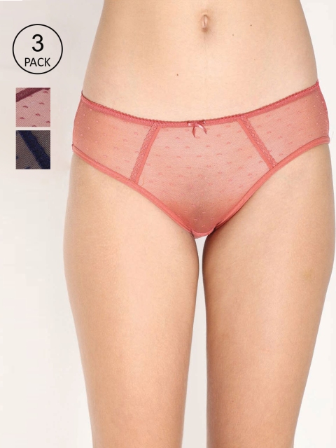 Reveira Women Pack Of 3 Assorted Bikini Briefs