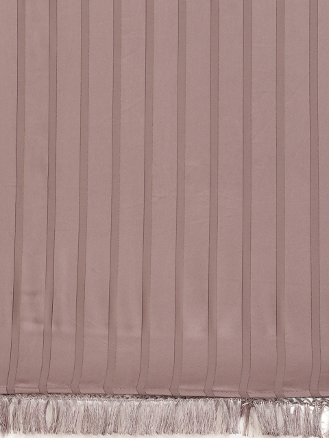 Tikhi Imli Gunmetal-Toned Striped Saree - Image 5