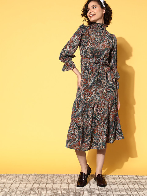 plusS Women White Ethnic Motifs Vacay Attire - Image 2