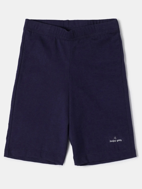 Jockey Girls Pack of 2 Super Combed Cotton Solid Shorties with Ultrasoft Waistband-SG03 - Image 2