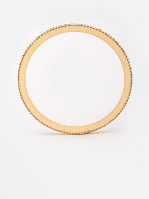 PANASH Set Of 24 Gold-Plated Red AD Stone Studded Chuda Set - Image 4