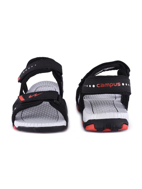 Campus Men Black Solid Sports Sandals - Image 4