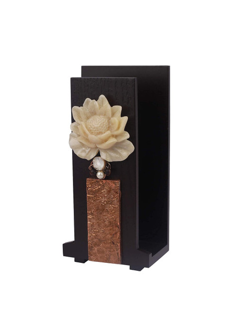COCKTAIL Brown Wooden Hand Towel Holder - Image 4