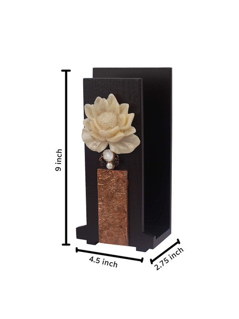 COCKTAIL Brown Wooden Hand Towel Holder - Image 7