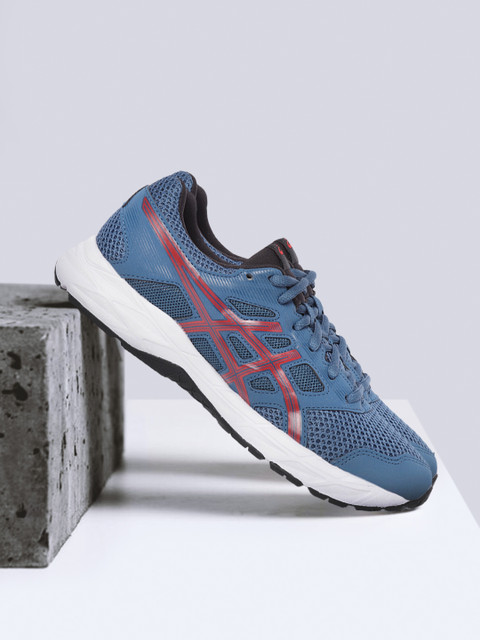 Home niche-market02 37 ASICS Men Blue & Red Woven Design Gel-Contend 5B Running Shoes