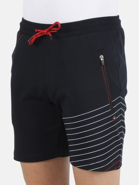 Monte Carlo Men Blue Striped Shorts - Image 6