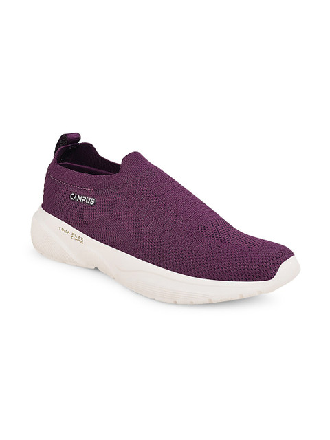 Campus Women Purple Mesh Walking Shoes