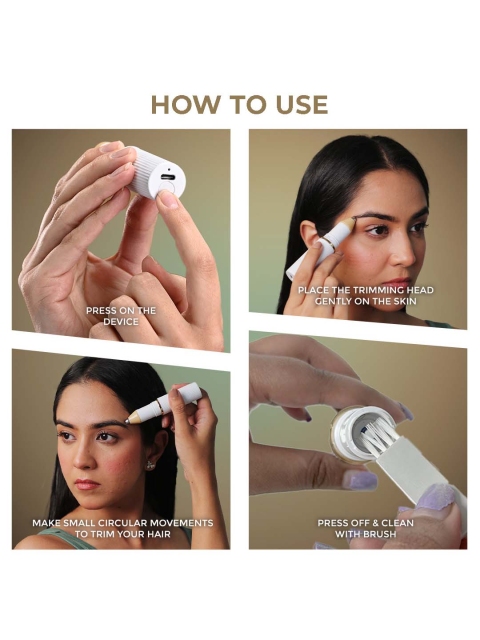 WINSTON Women Rechargeable Eyebrow Trimmer with 3D Cutting Technology - Image 3
