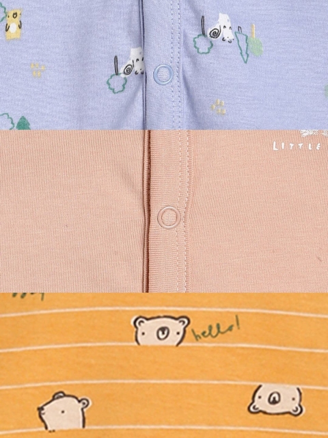 MINI KLUB Infant Boys Pack of 3 Pure Cotton Front Open Vest - Image 7