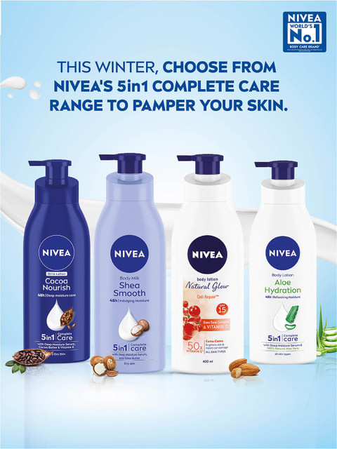 Nivea Nourishing Body Milk for Very Dry Skin with Almond Oil and Vitamin E 400 ml - Image 6