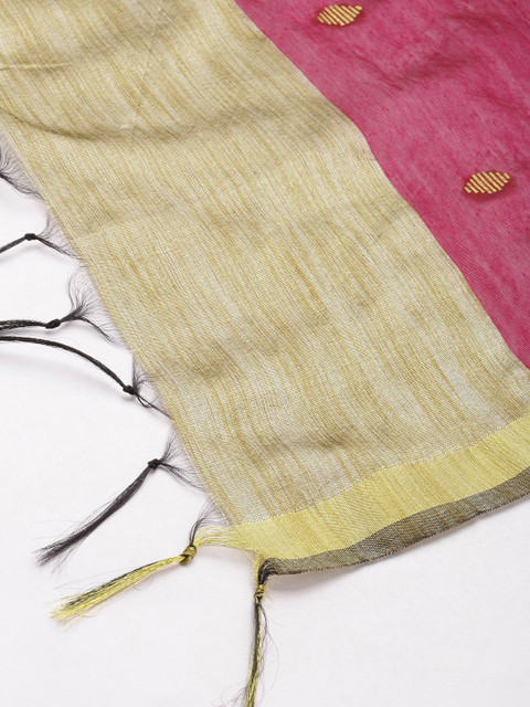 swatika Magenta Woven Design Bhagalpuri Dupatta - Image 3