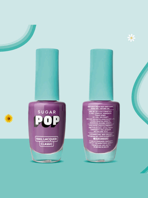 SUGAR POP Quick Drying Ultra Long-wear Glossy Finish Nail Lacquer 10 ml - Lilac Rush 09 - Image 3