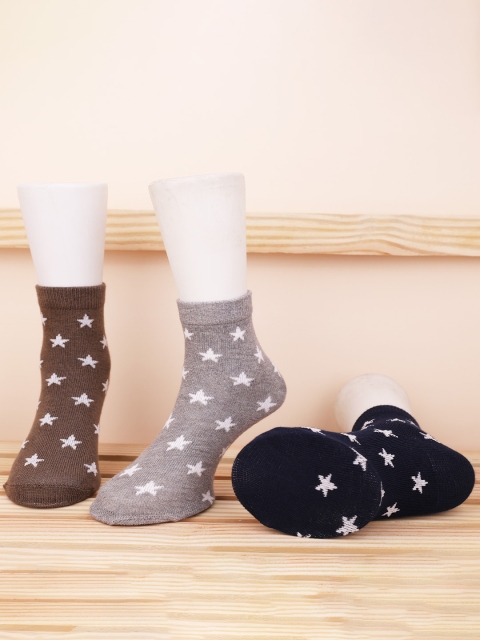 FOOTPRINT 6 Pairs Infant Kids Patterned Ankle-Length Organic Cotton Socks - Image 6