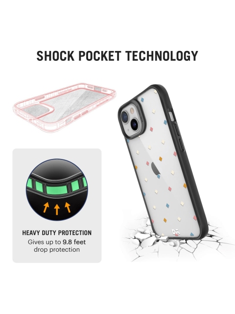 DailyObjects Black Printed Party Poppers iPhone 13 Mini Phone Case - Image 3
