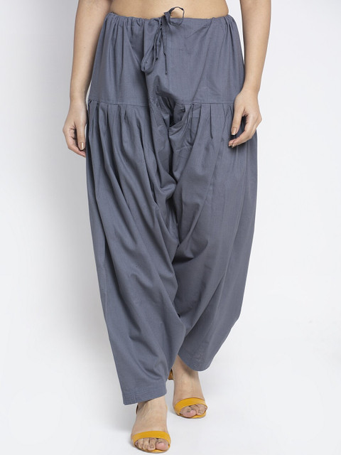 GRACIT Women Pack Of 2 Solid Loose Fit Cotton Salwars - Image 2