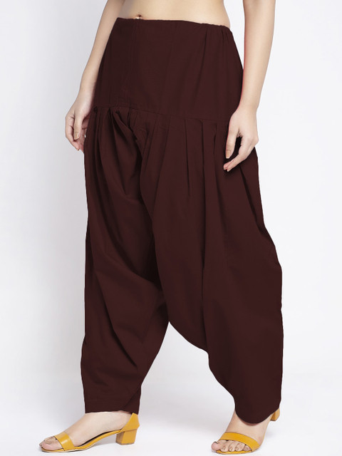 GRACIT Women Pack Of 2 Pink & Brown Pure Cotton Loose Fit Salwar - Image 3