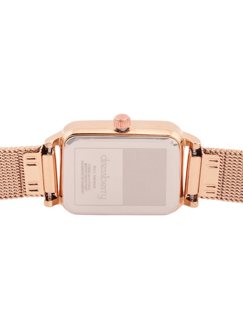 DressBerry Women Bracelet Style Analogue Watch MFB-PN-PF-DK2917-ROSE GOLD - Image 6
