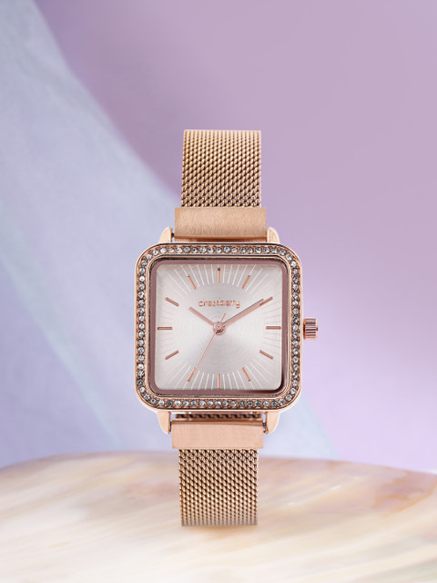 DressBerry Women Patterned Dial & Bracelet Style Straps Analogue Watch MFB-PN-PF-DK2919