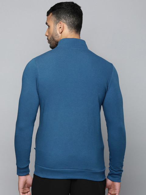 Puma Men Blue Slim Fit Zippered Sporty Jacket - Image 4