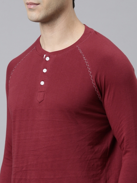 Joven Men Maroon Night suit - Image 2