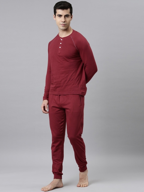 Joven Men Maroon Night suit - Image 5