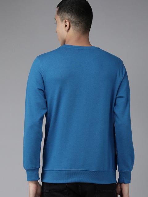 U.S. Polo Assn. Men Blue Brand Logo Printed Pullover Sweatshirt - Image 5