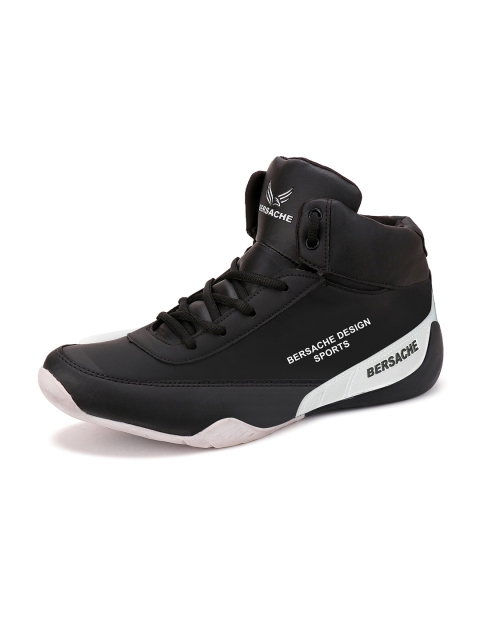 BERSACHE Men Black Mesh Running Shoes - Image 2