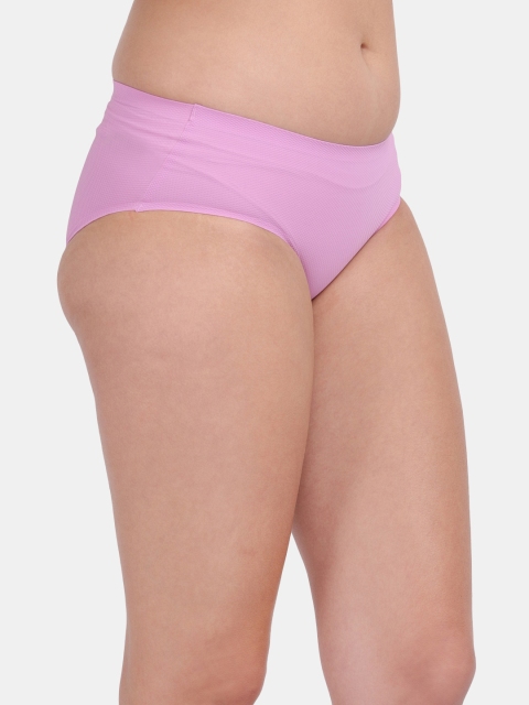 Amour Secret Women Pack of 3 Mid Rise Anti Bacterial Hipster Briefs P222_Bwn_Prl_Pnk - Image 4