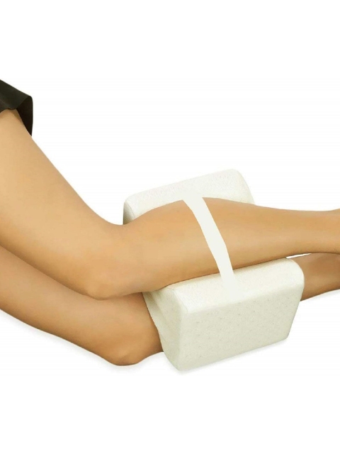 Pum Pum Purple Solid Memory Foam Orthopedic Knee Support Leg Rest Pillow - Image 3