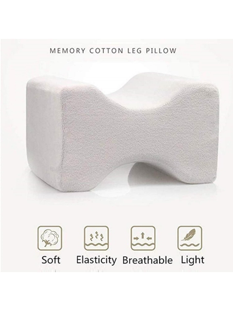 Pum Pum Purple Solid Memory Foam Orthopedic Knee Support Leg Rest Pillow - Image 4
