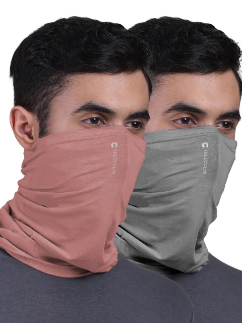 FREECULTR Unisex Pack Of 2 Printed Anti Microbial Bamboo Bandana Headband