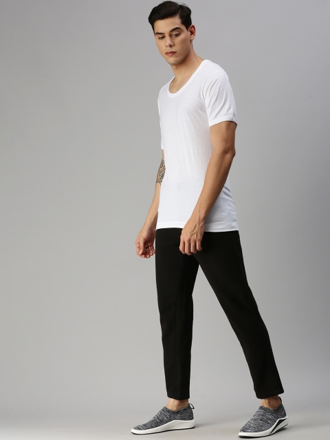 ONN Men Pack of 2 White Solid Cotton Undershirt - Image 4