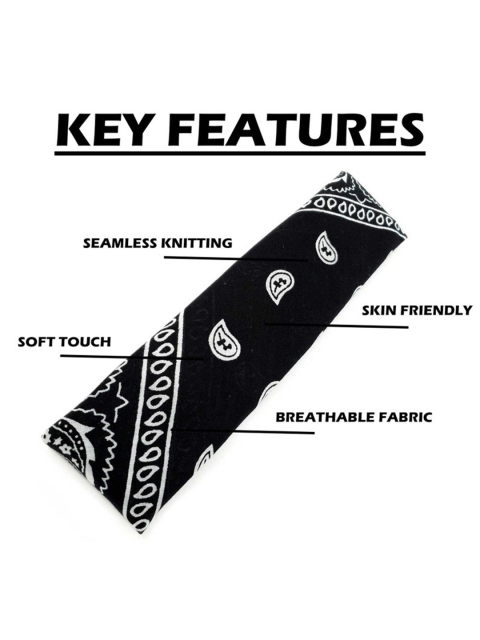 Aadikart Adults Pack of 3 Printed Cotton Bandanas - Image 7