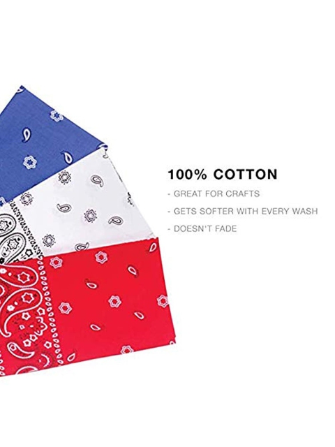 Aadikart Adults Pack of 3 Printed Cotton Bandanas - Image 6