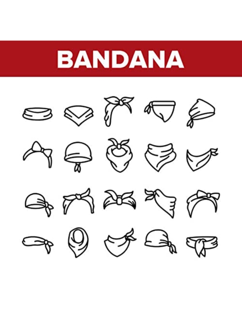 Aadikart Adults Pack of 3 Printed Cotton Bandanas - Image 7