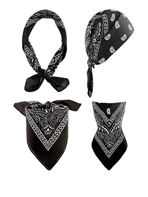 Aadikart Adults Pack of 3 Printed Cotton Bandanas - Image 2