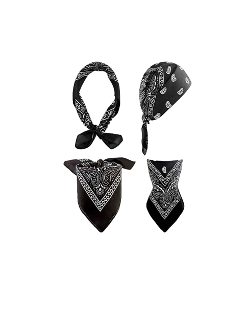 Aadikart Unisex Pack of 3 Paisley Cotton Bandanas - Image 2
