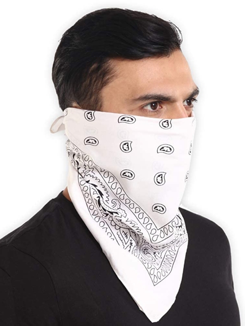 Aadikart Adults Unisex Pack of 3 Paisley Printed Cotton Bandanas - Image 3