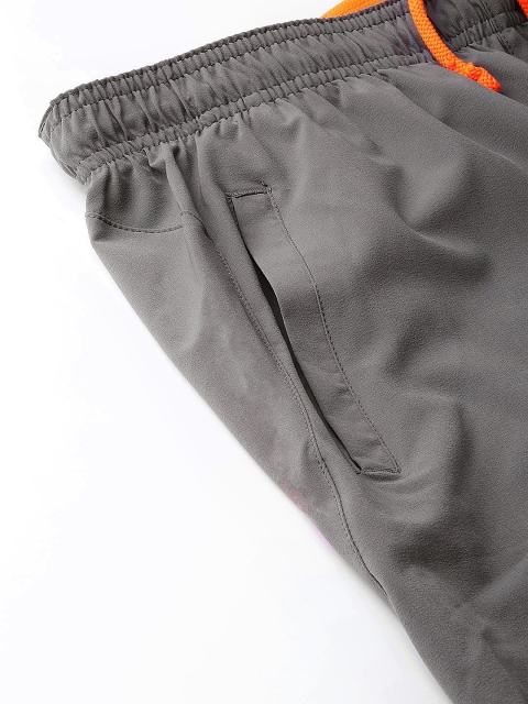 Dpassion Men Grey Running Sports Shorts - Image 4