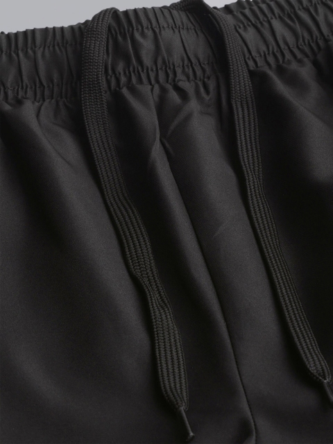 Dpassion Men Black Typography Running Sports Shorts - Image 4
