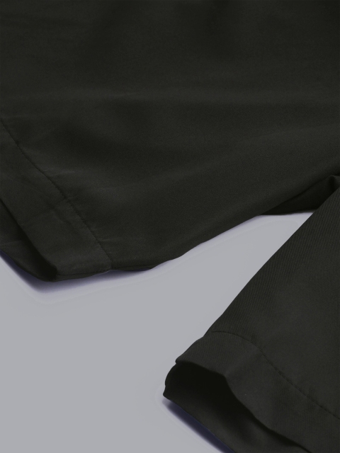 Dpassion Men Black Typography Running Sports Shorts - Image 5