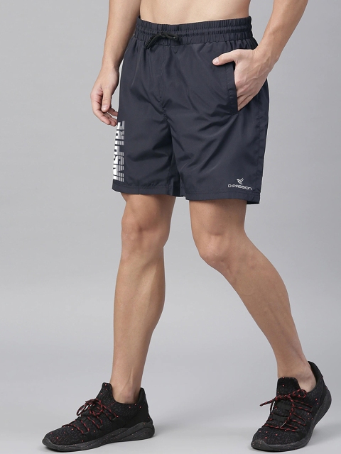 Dpassion Men Navy Blue Running Sports Shorts - Image 2
