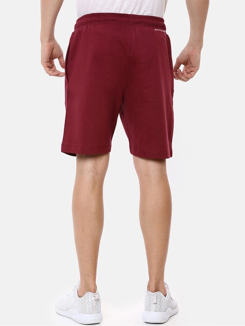 Dpassion Men Maroon Printed Running Sports Shorts - Image 3