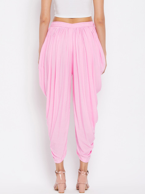 Clora Creation Pack of 2 White & Pink Dhoti Salwar - Image 4