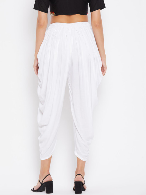 Clora Creation Pack of 2 White & Pink Dhoti Salwar - Image 3