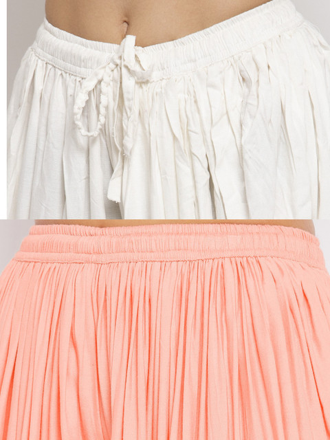 Clora Creation Women Pack of 2 Solid Dhoti Salwar - Image 6