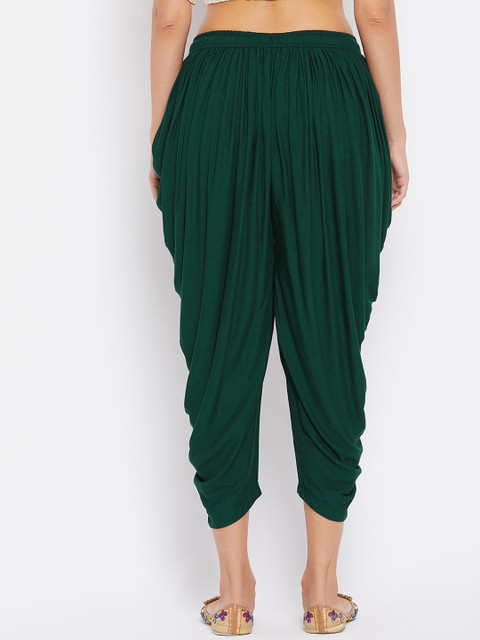 Clora Creation Women Pack Of 2 Black & Green Solid Dhoti Salwar - Image 3