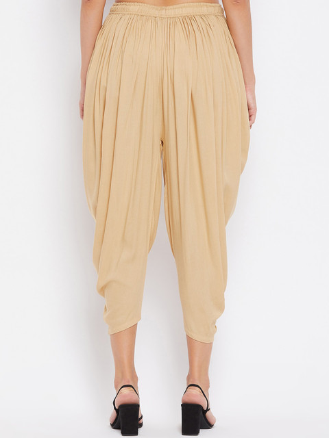 Clora Creation Women Pack of 2 Off-White & Beige Solid Dhoti Salwar - Image 3